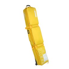 스노우 보드 가방 장비 대용량 백팩 공간 엣지 멀티백 바퀴달린 스키 더블 해외 여행 휠백, 노란색(이중판)