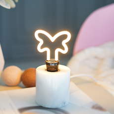 공간LED LED 에디슨전구 캔들등 네온전구 인테리어조명, 에디슨 캔들등 나비형