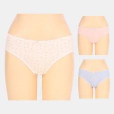 애니바디 괴정점 미니 면 3매입 팬티 - 별나염