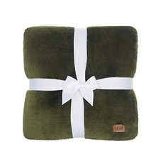 UGG 화이트 캡 플러시 플란넬 - 대형 슬로우 담요 포리스트