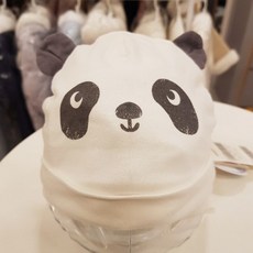 압소바 해피랜드 60수 로꼬 신생아모 남아 여아 모자 순면 무형광 인증 판다 캐릭