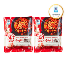 사조 24/7 매콤 쫄깃한 주꾸미철판볶음 350g X 2, 2개