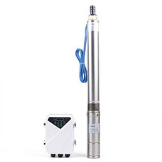 EOM MPPT 컨트롤러가있는 태양열 워터 펌프 딥 보어 우물 잠수정 워터 펌프 3 인치 DC 110V 1 [110V 1100W 3-Inch] - E024008DLTTPK57, 110V 1100W 3-Inch
