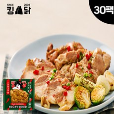 킹닭 청양고추맛 닭다리살 100g 통닭다리살 통다리살 식단관리 닭다리 순살, 30개