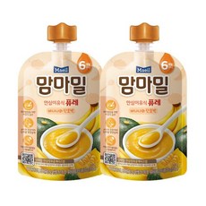 매일유업 맘마밀 바나나 단호박 100g 10팩 277759, 맘마밀 바나나단호박 100g 10팩/이유식