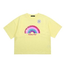 탑텐키즈 엑스코점 2020 가을 아동 여아 반전 스팽글 반팔 맨투맨 YE MKA3TR2901
