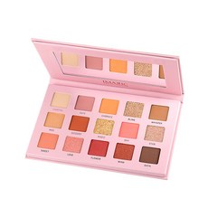Zeyuan 15 음영 매트 반짝이 반짝이는 Pearlized Smooth Fine Pressed Eye Shadow, 1개1, 분홍