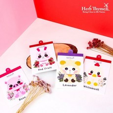 허브타임 허브팜 캐릭터 허브 종이 방향제 12종, 화이트무스크(꼬꼬), 상세설명 참조