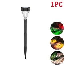 태양광 야외 조명 정원 램프 전원 마당 뒤뜰 잔디 장식 LED 방수 조경 경로, [01] 1PC, [01] Warm
