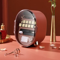 화장품 정리함 정리대 립스틱 보관함, 브라운, 1개