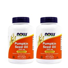 미국 Now foods 호박씨오일 1000mg 100캡슐 x 2통 (호박씨오일 효능)