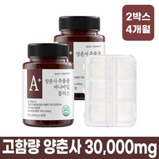 바프 고함량 양춘사 추출물 바나바잎 플러스 + 알약케이스 세트, 2개, 60정