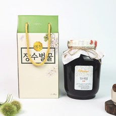 장수벌꿀 밤꿀 천연 벌꿀 2.4kg 대용량 국내산 산청 꿀, 4개