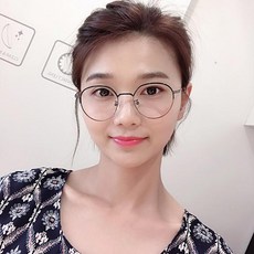 (바이원아이즈) 메탈안경 고급 투톤 동그란 동글이 패션 금속안경테