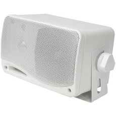 방수 BOX 스피커 3way 200W 소형・경량 백색 2개 세트