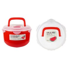 셀럽하우스 수박 야채 보관용기 7.2L 레드, 1개