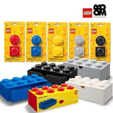 [레고스토리지]레고자석세트5개+미니서랍형8구1개랜덤추가구성, 블랙3P.그레이2P/미니8구 랜덤