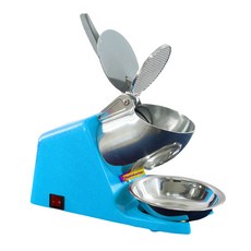 HD108 전기 얼음 분쇄기 스무디 면도기 슬러시 블록 깨는 연마기 기계 85 kg/h 220V 110V, Blue, 영국, 1개