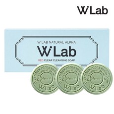 W.Lab 더블유랩 네츄럴 알파 데오드란트 비누 바디솝 클렌징 세안비누