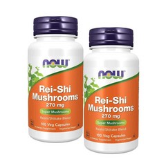 나우푸드 레이시 머쉬룸 270 mg 영지 표고 버섯추출물 NOW Rei-Shi Mushrooms