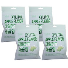 노브랜드 자일리톨껌 애플향 리필팩 135g x 4개 Xylitol Apple Flavor, 1개