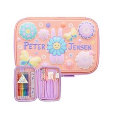 [피터젠슨] [PETER JENSEN] 플라워 필통세트 L 코랄 (PQX62YS01M_PC