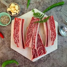 우대갈비 초이스등급 2kg, 숏커팅 롱커팅의반