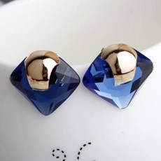 써지컬블루물방울목걸이귀걸이셋트