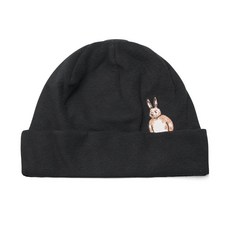 비에스래빗 2324 BSRABBIT HIDE BEARRABBIT BEANIE BLACK 스노우보드 비니