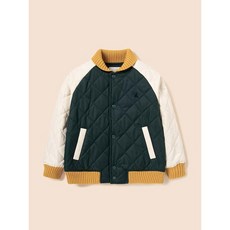 빈폴키즈 키즈 아우터 점퍼 외투 [BEANPOLE KIDS] 바서티 캐주얼 패딩 그린 (BI4838U04M)