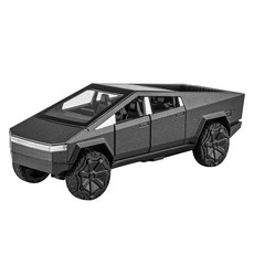 2021 테슬라 사이버트럭 1:24 LED 라이트 다이캐스트 자동차모형 장난감 미니카 피규어, 블랙