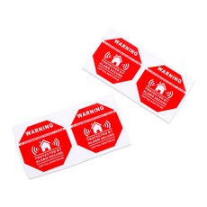 개 홈 보안 용품 5cm 안전 도어 시스템 신호 세트당 5x7 데칼 경고 4 7 창문 알람 스티커, 4pcs