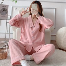 임산부 잠옷 임부잠옷 수유잠옷 임산부잠옷 수유복 홈웨어 fdfklak 긴팔 정장 산후