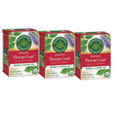 트레디셔날 메디시날스 Traditional Medicinals 트롯코트 Throat Coat 차 16티백 x3, 16개, 3개