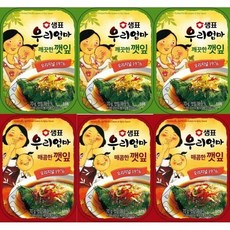 샘표 깨끗한 깻잎 매콤 70g X 3세트(6캔) 캠핑 반찬, 3개