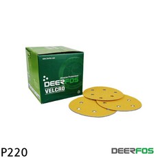 디어포스 125mm 6H 샌드페이퍼 100매입 220방 헬로우라이프, 읒)디어포스125mm/+선택00, 상세 설명 참조, 1개