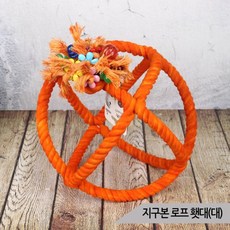 지구본 로프 횃대(대) 앵무새횟대 장난감 앵무새그네, 1개