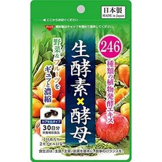 Sun Health 일본 직구 썬 헬스 246 Types of Plant Fermentation Extract Raw Enzymes x Yeast 60capsule 2팩, 사이즈