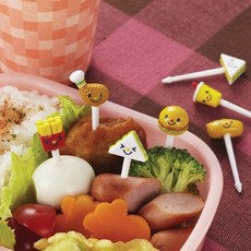 햄버거세트8픽 데코픽 과일포크 꽂이 반찬꾸미기, 단품, 1개