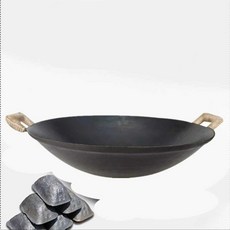 대형 전골 냄비 주물 무쇠 솥 웍 중화 중국집 34CM, 46CM, 1개
