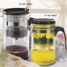 간편다기 500cc(TEA POT)-대만정품 표일배 티포트 필터 유리다기 주전자 컵 교수님/선생님/설 추석 명절 감사 선물세트 - 산케이청춘작호완