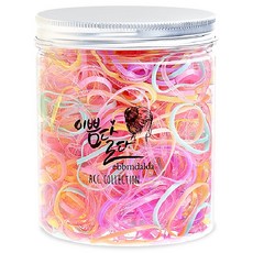 이쁨달다 팅클밴드 유아동 틴케이스 칼라헤어끈 틴틴밴드 칼라고무줄 100g