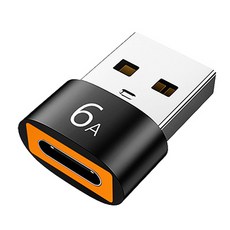 제이스마트 6A 고속 C타입 to USB A 3.0 변환젠더, 블랙, 1개