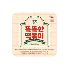 헬스앤뷰티 똑똑한 떡볶이, 210g, 10개