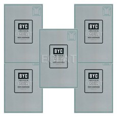 BYC 그랜드 남성 반팔 런닝 5종 세트 BYI6036