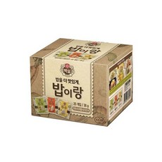 CJ제일제당 백설 밥이랑 실속 야채 10p + 치즈 4p + 해물 6p, 24개입, 36g