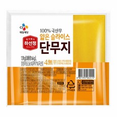 CJ 하선정 얇은슬라이스단무지, 5개, 120g