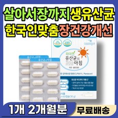 살아서 장까지 장내 유익균 유산균 중년 노인 장노화 장기능 개선 생유산균 한국인 장맞춤 민감성 둔감성 예민성 장 추천 묵은변 묽은변 잔변 딱딱한변 뱃속 가스 제거 장건강 개선제