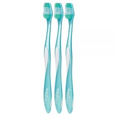 콜게이트 Colgate Wave 컴팩트 헤드 칫솔 편안한 핏 부드러움 (다양한 색상) - 3개 팩