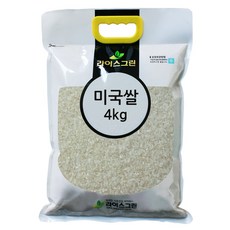 라이스그린 미국쌀 4kg 칼로스쌀 수입쌀 1등급 calrose rice, 1개